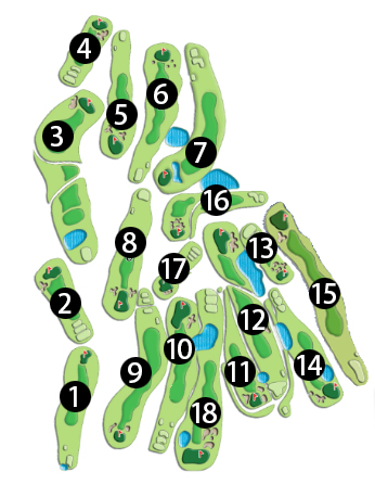 霧峰高爾夫球場地圖